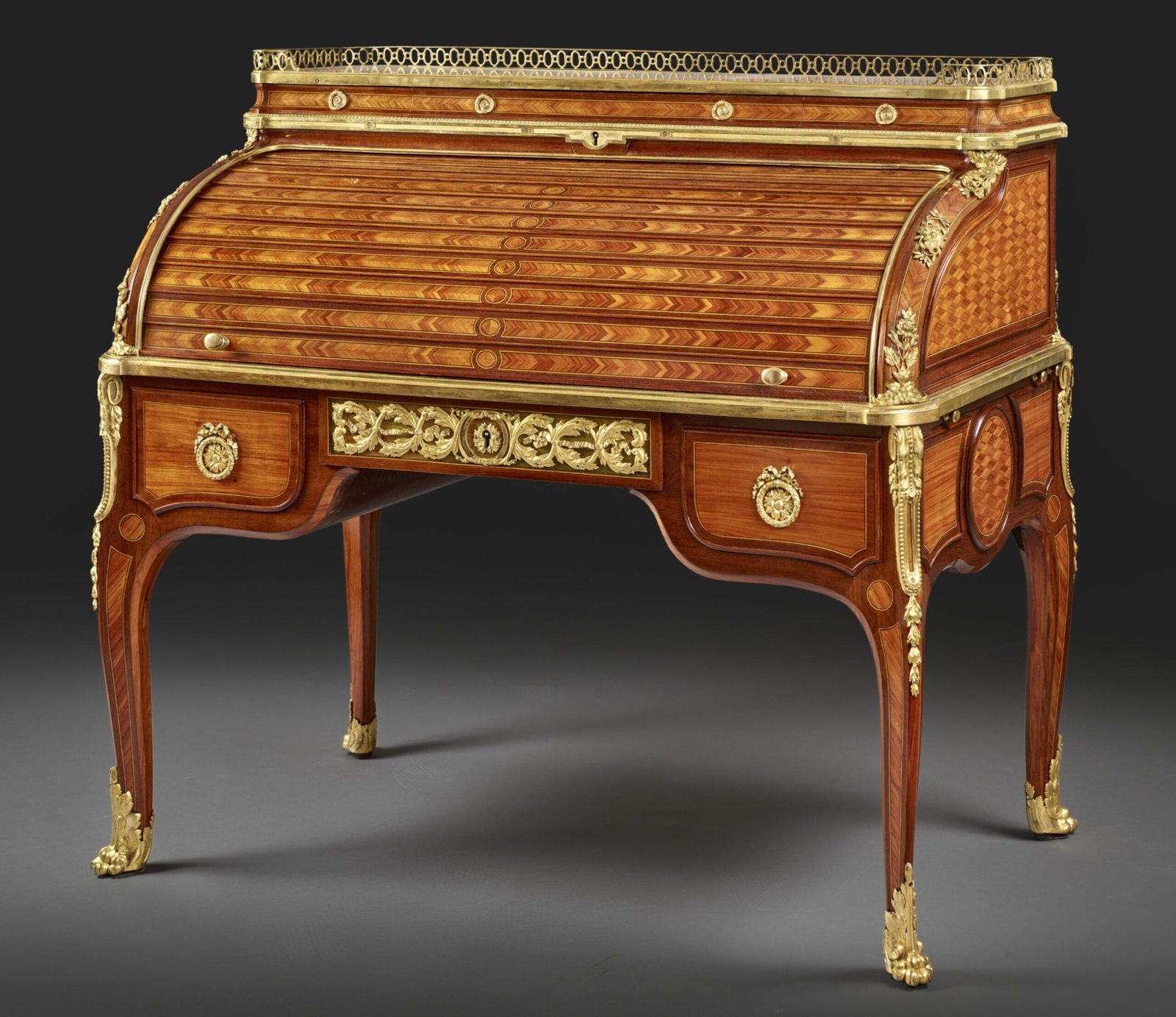 A ROLL-TOP DESK BY JEAN-HENRI RIESENER